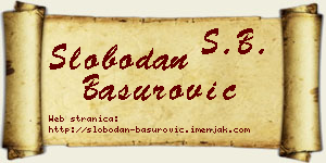 Slobodan Basurović vizit kartica